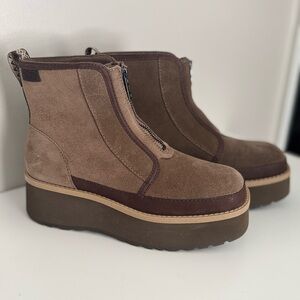 UGG Women’s size 8 cityfunc zip platform boots color hickory